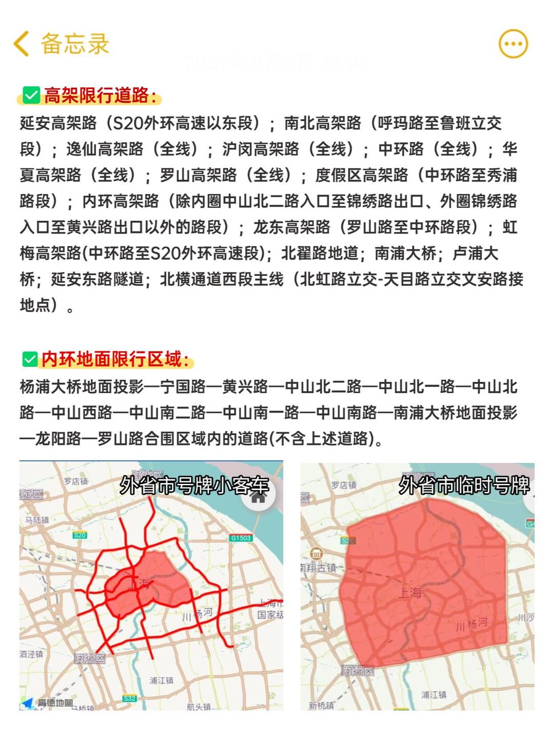 【上海内环外牌限行,上海内环外牌限行时间】
