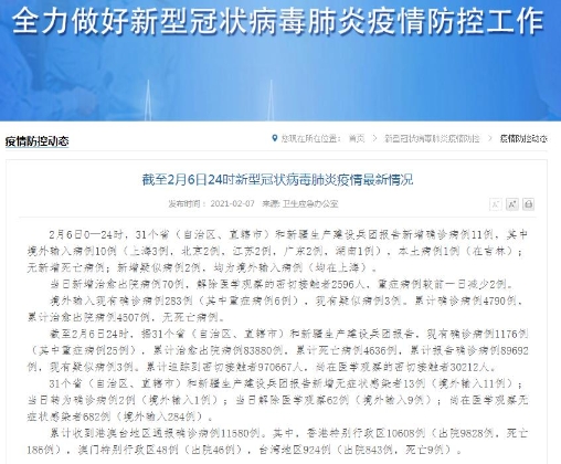 【31省份新增11例本土涉辽宁等4省市,31省新增本土1例子辽宁】-第1张图片
