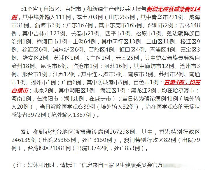 31省区市新增确诊24例均为境外输入-31省新增25例境外输入确诊