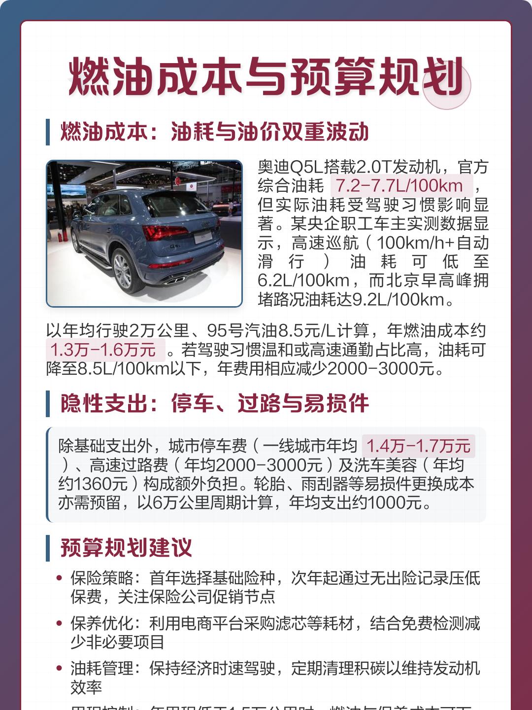 奥迪q5费用/奥迪q5费用落地多少万元-第2张图片