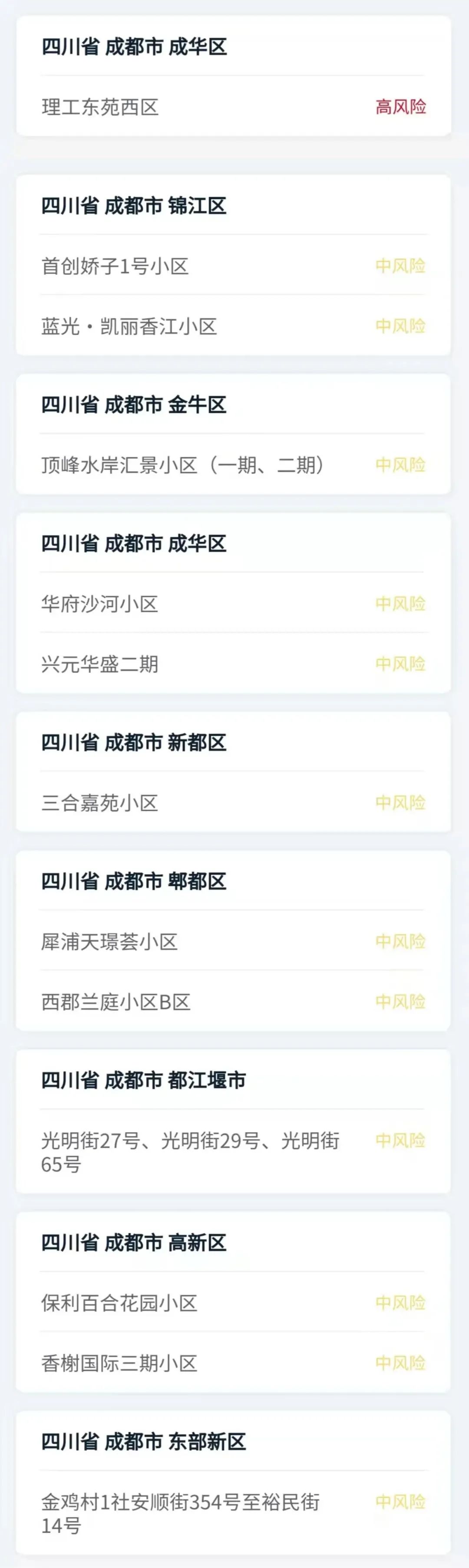 成都的疫情最新通报/成都的疫情情况-第2张图片